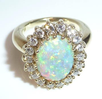 Ring - 14 karaat Geel goud - 2.81ct. tw. Diamant, Nieuw