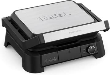 Tefal 3-in-1 Indoor BBQ - Ideaal voor gezinnen! Grill, ba..., Verzenden, Vaatmachinebestendige platen, Zo goed als nieuw