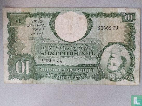 British East Africa - Zanzibar 10 Shillings - 1958, Postzegels en Munten, Bankbiljetten | Afrika, Los biljet, Overige landen, Verzenden