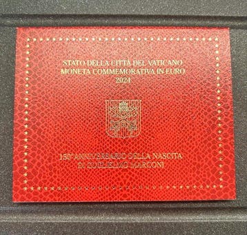 Vaticaan. 2 Euro 2024 Guglielmo Marconi (Zonder