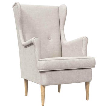 vidaXL Fauteuil Crèmekleurig ARES, Verzenden, Nieuw