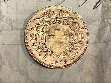 Zwitserland. 20 Francs 1935 (Zonder minimumprijs), Timbres & Monnaies