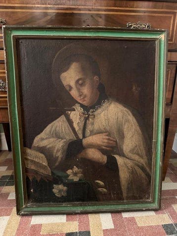 Scuola napoletana (XVIII) - San Luigi Gonzaga Napoli, Antiek en Kunst