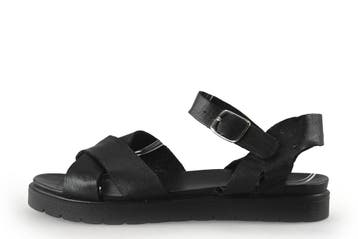 Manfield Sandalen in maat 42 Zwart, Kleding | Dames, Schoenen, Verzenden, Zwart, Sandalen of Muiltjes, Zo goed als nieuw