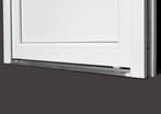 PVC Deur 1/2 glas Basic Plus b102xh206 cm intrek antraciet R, Ophalen of Verzenden, Buitendeur