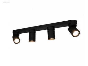 (4x) GU10 Opbouwspot Armatuur 4 cilinder   zand...