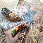 Luxueus Kashan-stijl zijden tapijt - Medaillon en, Huis en Inrichting, Stoffering | Tapijten en Vloerkleden, Nieuw