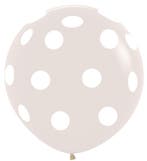 Ballonnen Polka Dots Crystal Clear 91cm 2st, Verzenden, Nieuw