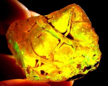 150 ct - Groot UNIEK EXEMPLAAR - Contraluz Crystal Opal, Verzamelen, Mineralen en Fossielen