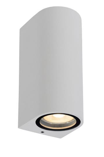 Lucide ZARO - Wandspot Buiten 2xGU10 IP44 Wit, Tuin en Terras, Verzenden, Nieuw, Aluminium, Netvoeding