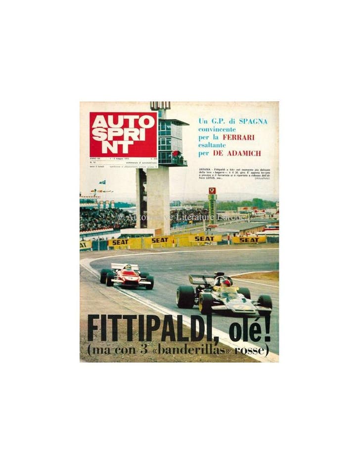 1972 AUTOSPRINT MAGAZINE 18 ITALIAANS, Boeken, Tijdschriften en Kranten, Ophalen of Verzenden