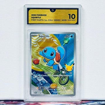 Pokémon Graded card - SQUIRTLE 039 - Pokémon - GG 10, Nieuw