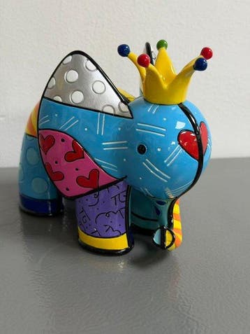 Romero Britto (1963) - Royal Elephant, Antiek en Kunst