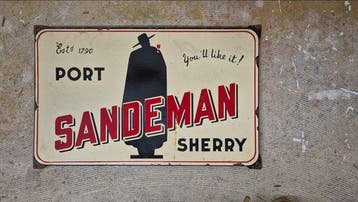 Sandeman - Panneau publicitaire Sandeman Port Sherry -