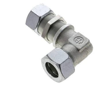 30S Acier zingué Coude de coupe Raccord de cloison 400 bar, Verzenden