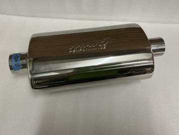 MAX Spiral Straight Flo Performance rvs uitlaat demper 2,5, Ophalen of Verzenden, Nieuw