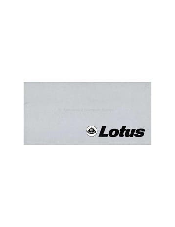 1977 LOTUS PROGAMMA BROCHURE ENGELS, Ophalen of Verzenden, Nieuw