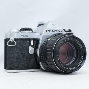 Pentax ME + SMC 50mm F1.4 Analoge camera, Nieuw