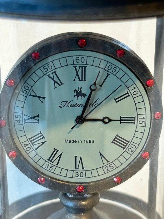Tafelklok - Messing - 1980-1990, Antiek en Kunst, Curiosa en Brocante