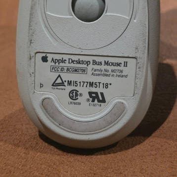Apple Vintage Apple Desktop Bus Mouse II (ADB) – M2706 –, Nieuw