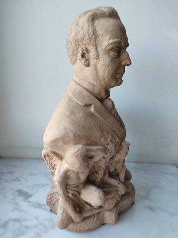 Enrico Caruso - Buste, Busto in terracotta - 25 cm -, Antiek en Kunst