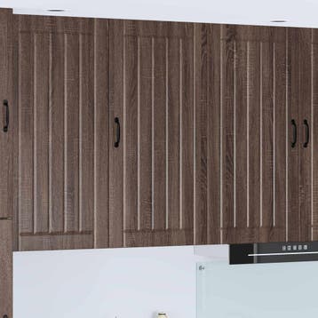 vidaXL Wandkast LUCCA Bruin eiken 50 x 31 x 100 cm Bewerkt, Verzenden, Nieuw