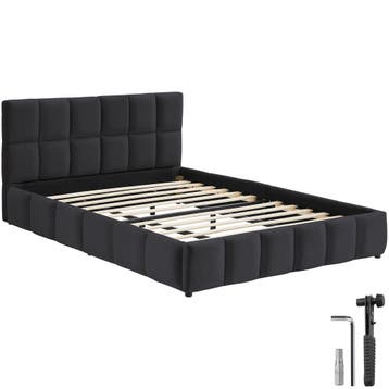 Stoffen bed Shirley met lattenbodem, draagkracht 250 kg, Verzenden, Nieuw