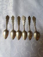 Figure - Zilver Mokka lepeltjes 6x 1e helft 20e eeuw. (6) -, Antiek en Kunst