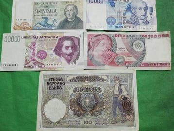 Italië, Joegoslavië. - 10 Banknotes - Various Dates (Zonder