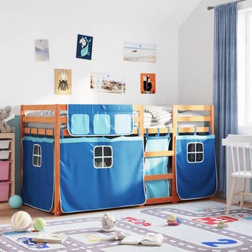 vidaXL Stapelbed zonder matras 90x190 cm massief grenenhout, Verzenden, Nieuw
