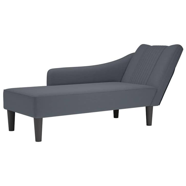 vidaXL Chaise longue met rechterarmleuning fluweel, Maison & Meubles, Canapés | Sofas & Chaises Longues, Envoi