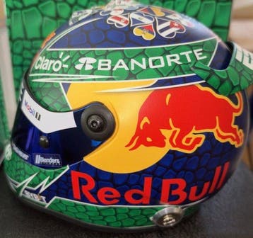 Red Bull Racing - Sergio Perez - 2024 - Helmen op schaal 1:2, Nieuw