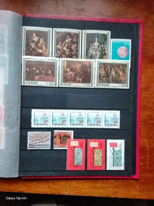 Wereld 1880/2004 - 3 prachtige albums met enkele zeer oude, Postzegels en Munten, Postzegels | Amerika