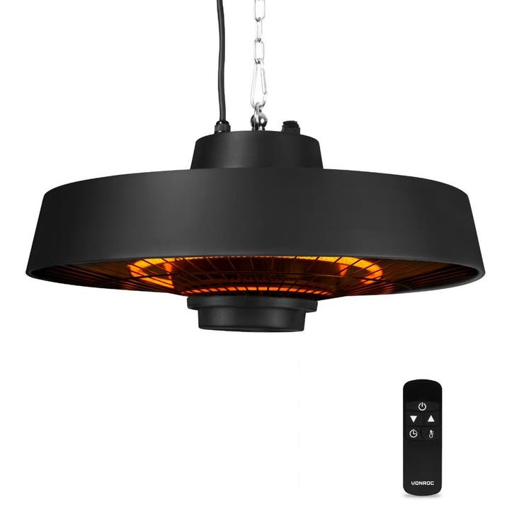 Heater Vulcano 2000W – Hangend | Incl. afstandsbediening &, Tuin en Terras, Terrasverwarmers, Nieuw, Verzenden