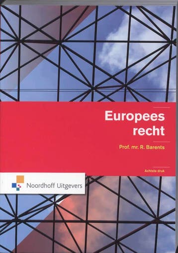 Europees recht 9789001713348 René Barents, Boeken, Verzenden, Gelezen, René Barents
