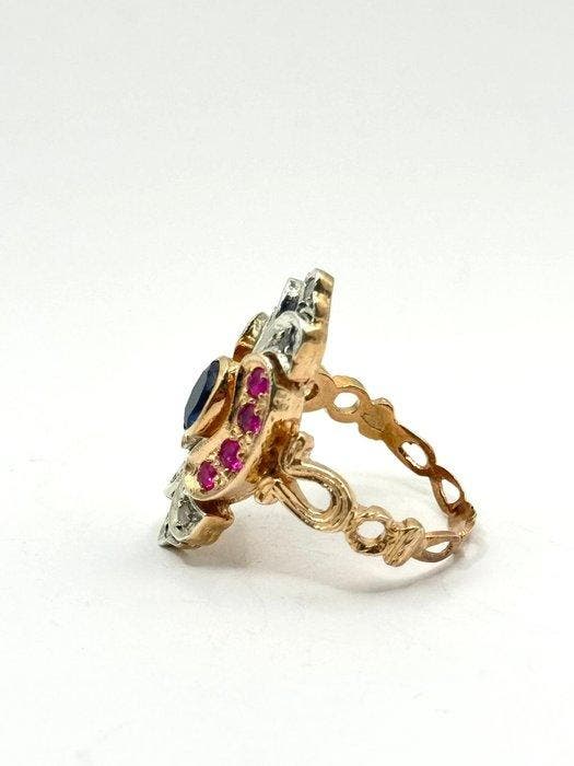 Sans prix de réserve - Bague - 9 carats Or rose, Argent -, Bijoux, Sacs & Beauté, Bagues