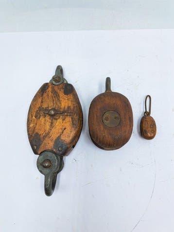 Objets maritimes (3) - Fer forgé- Poulie/Bloc de levage