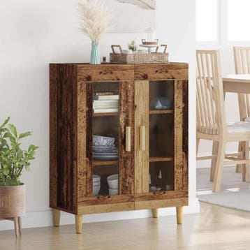 vidaXL Dressoir Oud Hout 69,5 x 34 x 90 cm Bewerkt hout, Verzenden, Nieuw