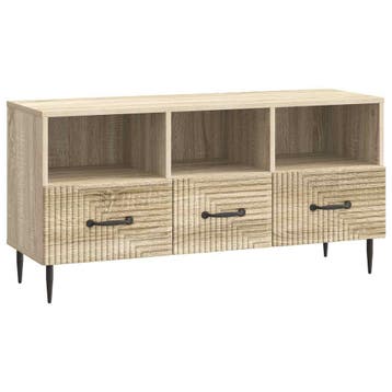 vidaXL TV Kast met lade Sonoma Eiken 102 x 34,5 x 50 cm, Verzenden, Nieuw