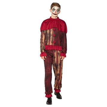 Halloween Clown Kostuum Rood Tiener 14/16 jaar, Verzenden, Nieuw