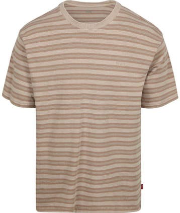 Levis T-Shirt Streep Vintage Kaki maat Maat 48/50 (M) Heren, Kleding | Heren, T-shirts, Verzenden, Nieuw, Maat 48/50 (M), Levi's