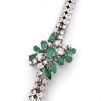 Armband - 18 karaat Witgoud - 3.50ct. tw. Smaragd - Diamant, Nieuw