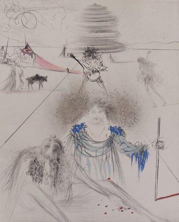 Salvador Dali (1904-1989) - Le vieil hippie