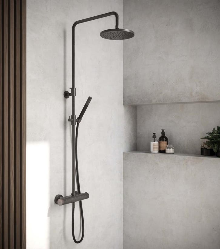 Complete Regendoucheset Hotbath Cobber SDS9 Thermostatisch, Doe-het-zelf en Bouw, Sanitair, Kraan, Nieuw, Chroom, Ophalen of Verzenden