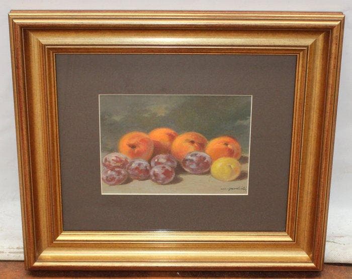 Miguel Martínez Verchili (1898 - 1989) - Bodegón frutal, Antiquités & Art, Art | Peinture | Classique