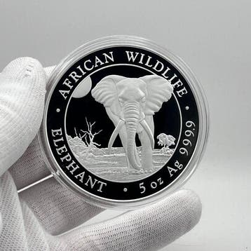 Somalië. 500 Schilling 2025 – 5 oz African Wildlife –