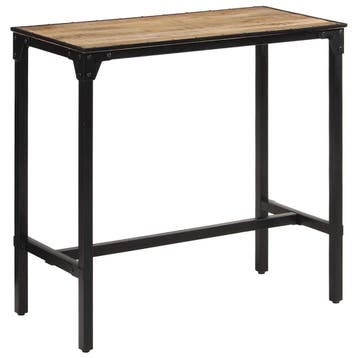 vidaXL Bartafel 110x55x107 cm massief ruw mangohout, Huis en Inrichting, Verzenden, Nieuw
