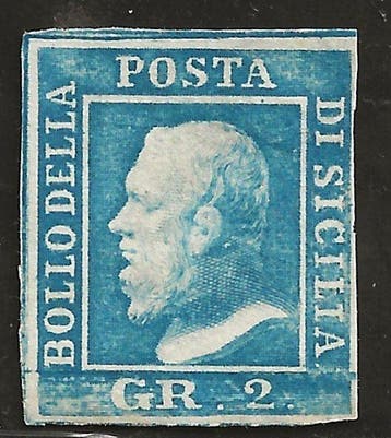 Anciens états italiens - Sicile 1859 - Sicile 4 exemplaires