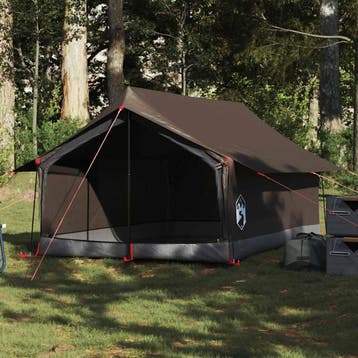 vidaXL Tent 2-persoons waterdicht bruin, Verzenden