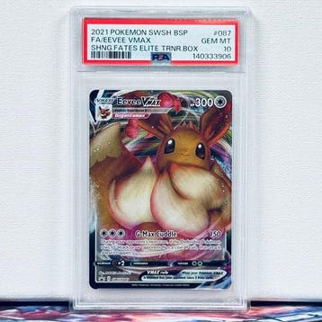 Pokémon Graded card - FA/EEVEE VMAX #087 - Pokémon - PSA 10